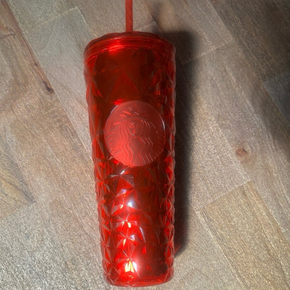 Starbucks 24oz Red Diamond Prism Tumbler - Picture 7 of 9